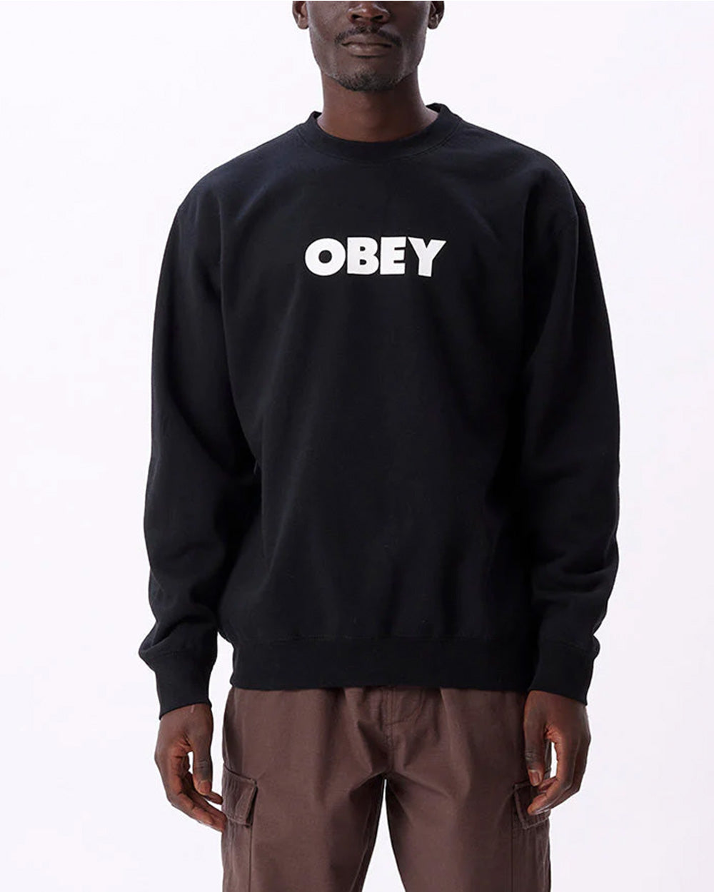 Obey Bold Crew Sweatshirt | Black